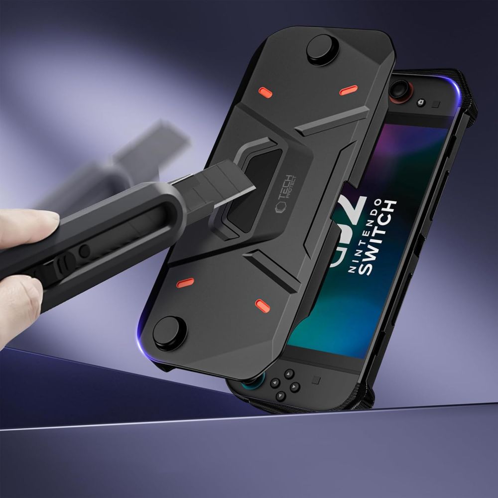 TECH-PROTECT CARBONOX NINTENDO SWITCH 2 ΜΑΥΡΟ - Image 9
