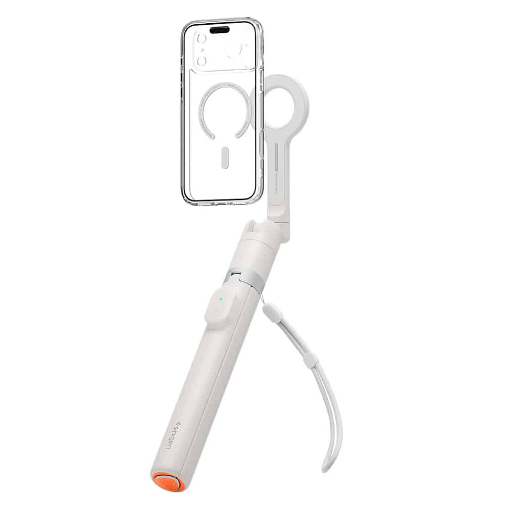 Spigen - Selfie Stick S582W (AMP11373) - Συμβατό με MagSafe, με τρίποδο, Σταθερό, Bluetooth - Μπεζ Αμμόλοφος - Image 3