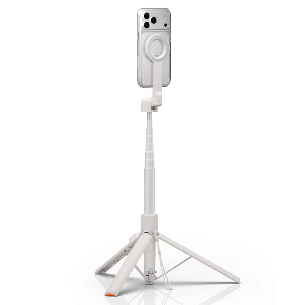 Spigen - Selfie Stick S582W (AMP11373) - Συμβατό με MagSafe, με τρίποδο, Σταθερό, Bluetooth - Μπεζ Αμμόλοφος - Image 5