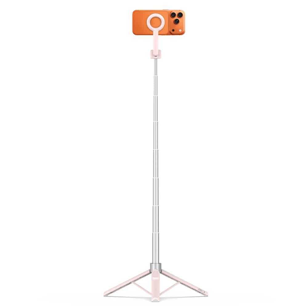 TECH-PROTECT L10S MAGSAFE BLUETOOTH SELFIE STICK ΤΡΙΠΟΔΟ ΡΟΖ/ΓΚΡΙ - Image 2