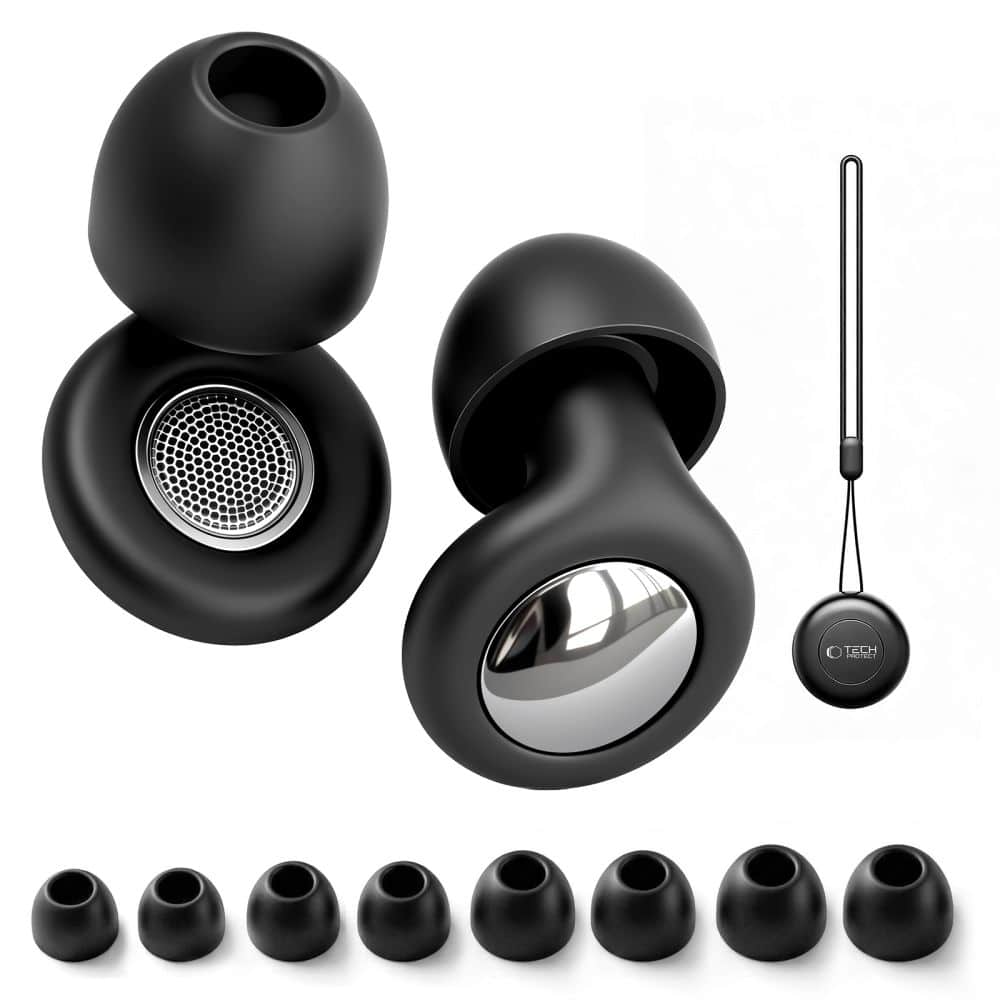 ΩΤΟΑΣΠΙΔΕΣ TECH-PROTECT QUIETFIT ΜΑΥΡΕΣ - Image 2