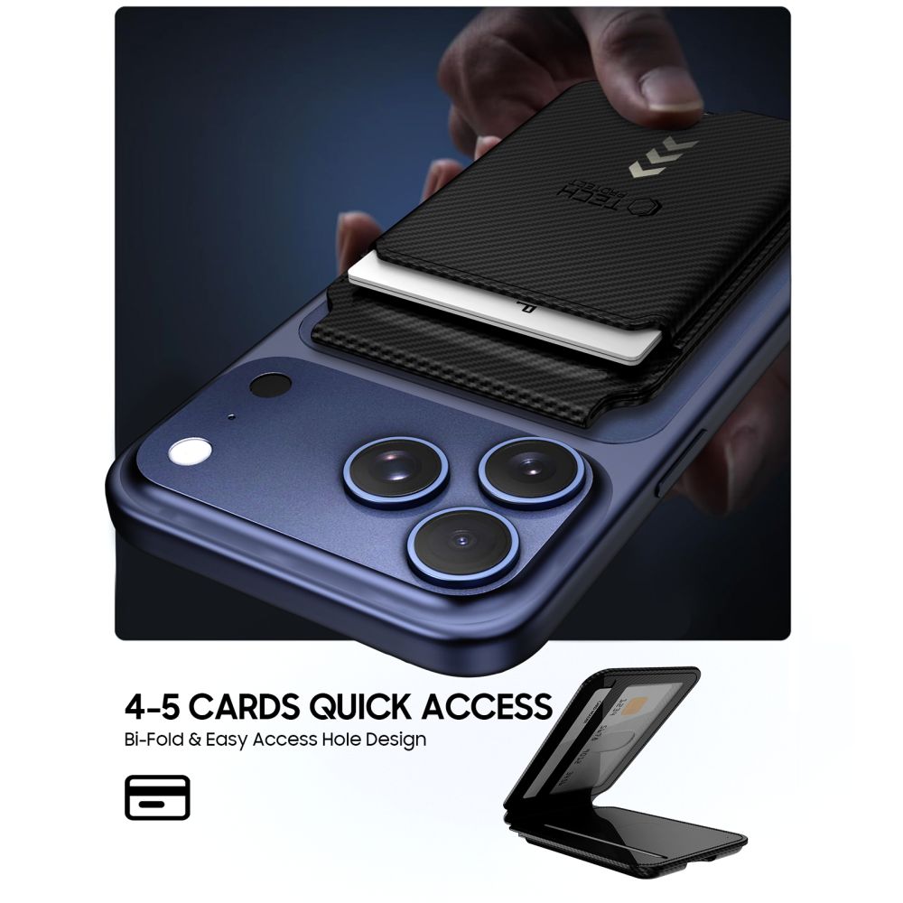 ΒΑΣΗ MAGWALLET TECH-PROTECT MAGSAFE UNIVERSAL RFID ΜΑΓΝΗΤΙΚΗ ΘΗΚΗ ΚΑΡΤΑΣ CARBON - Image 2