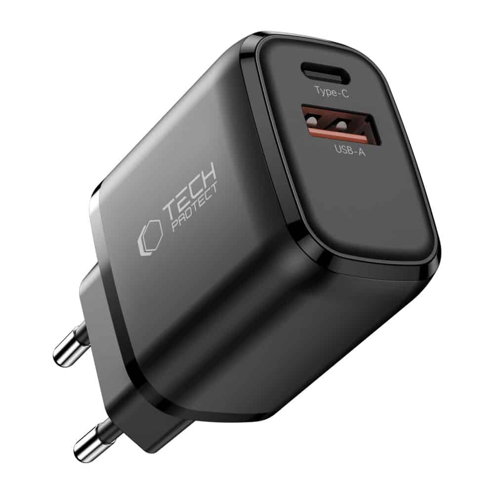 TECH-PROTECT NCA45W-GAN ΦΟΡΤΙΣΤΗΣ 2 ΘΥΡΩΝ PD 45W / QC3.0 ΜΑΥΡΟΣ - Image 2
