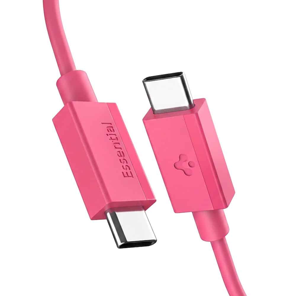 SPIGEN EB6010CC ΒΑΣΙΚΟ ΚΑΛΩΔΙΟ ΤΥΠΟΥ-C 60W 100CM ΡΟΖ - Image 2