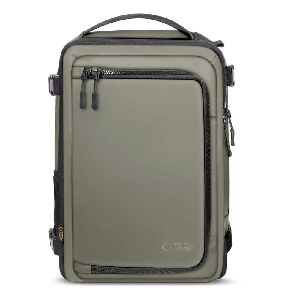 TECH-PROTECT DEFENDER S50 ΣΑΚΙΔΙΟ ΠΛΑΤΗΣ ΤΑΞΙΔΙΟΥ ΓΙΑ LAPTOP RYANAIR & WIZZAIR 20L 40x20x25 ΛΑΔΙ ΠΡΑΣΙΝΟ - Image 2