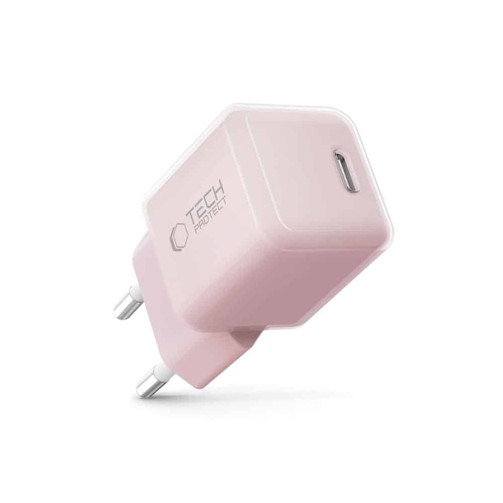 TECH-PROTECT NCM25 ΦΟΡΤΙΣΤΗΣ ΔΙΚΤΥΟΥ 1 ΘΥΡΑΣ PD 25W ΜΩΡΟ ΡΟΖ - Image 2