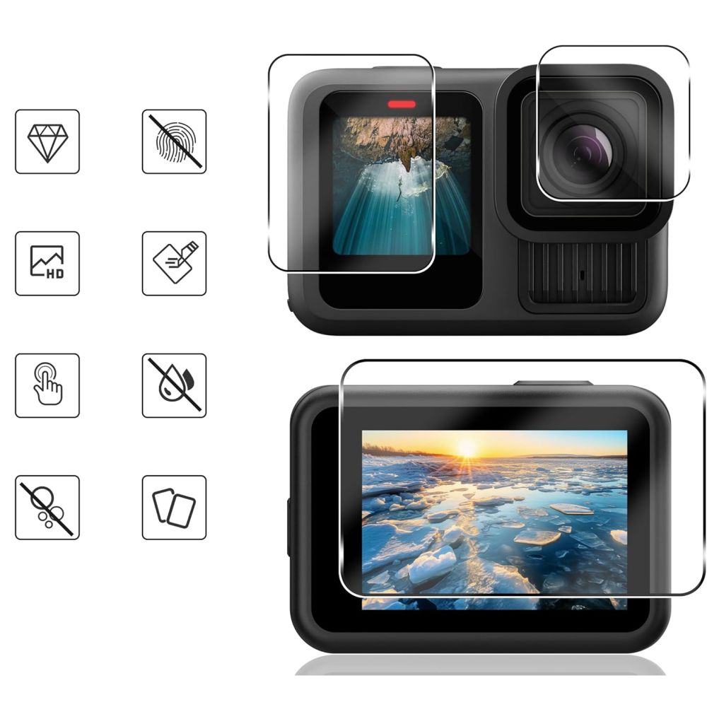 GoPro Hero 9/10/11/12 Διαφανές Γυαλί Tech-Protect Fit+ Σετ 2 Καμερών - Image 2