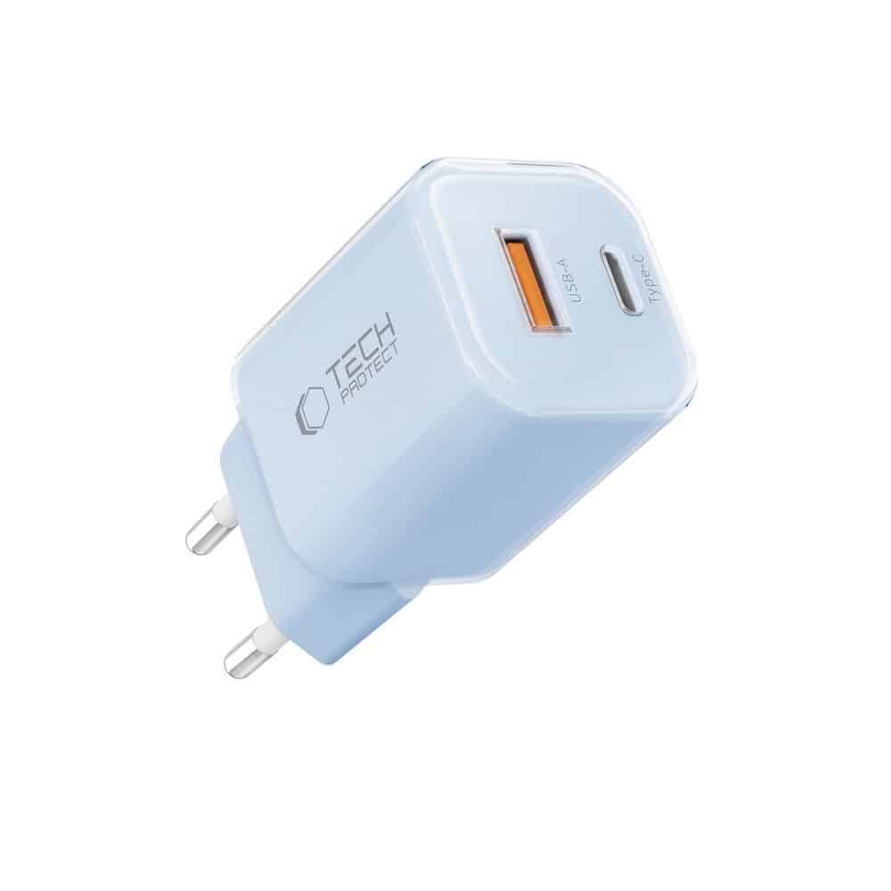 TECH-PROTECT NCM33 ΦΟΡΤΙΣΤΗΣ 2 ΘΥΡΩΝ PD 33W / QC3.0 ΜΩΡΟ ΜΠΛΕ - Image 2