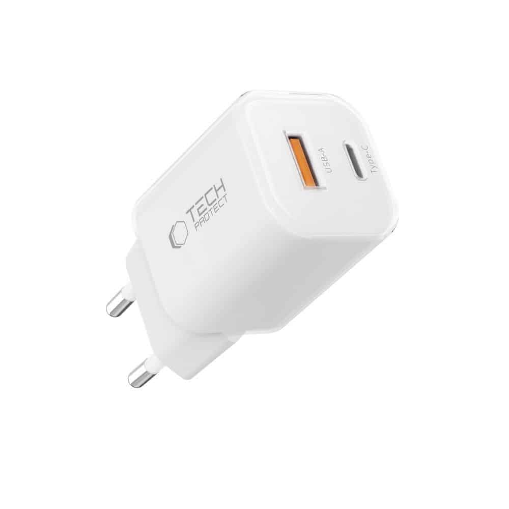 Tech-Protect NCM33 Φορτιστής 2 Θυρών PD 33W/QC 3.0 Λευκός - Image 2