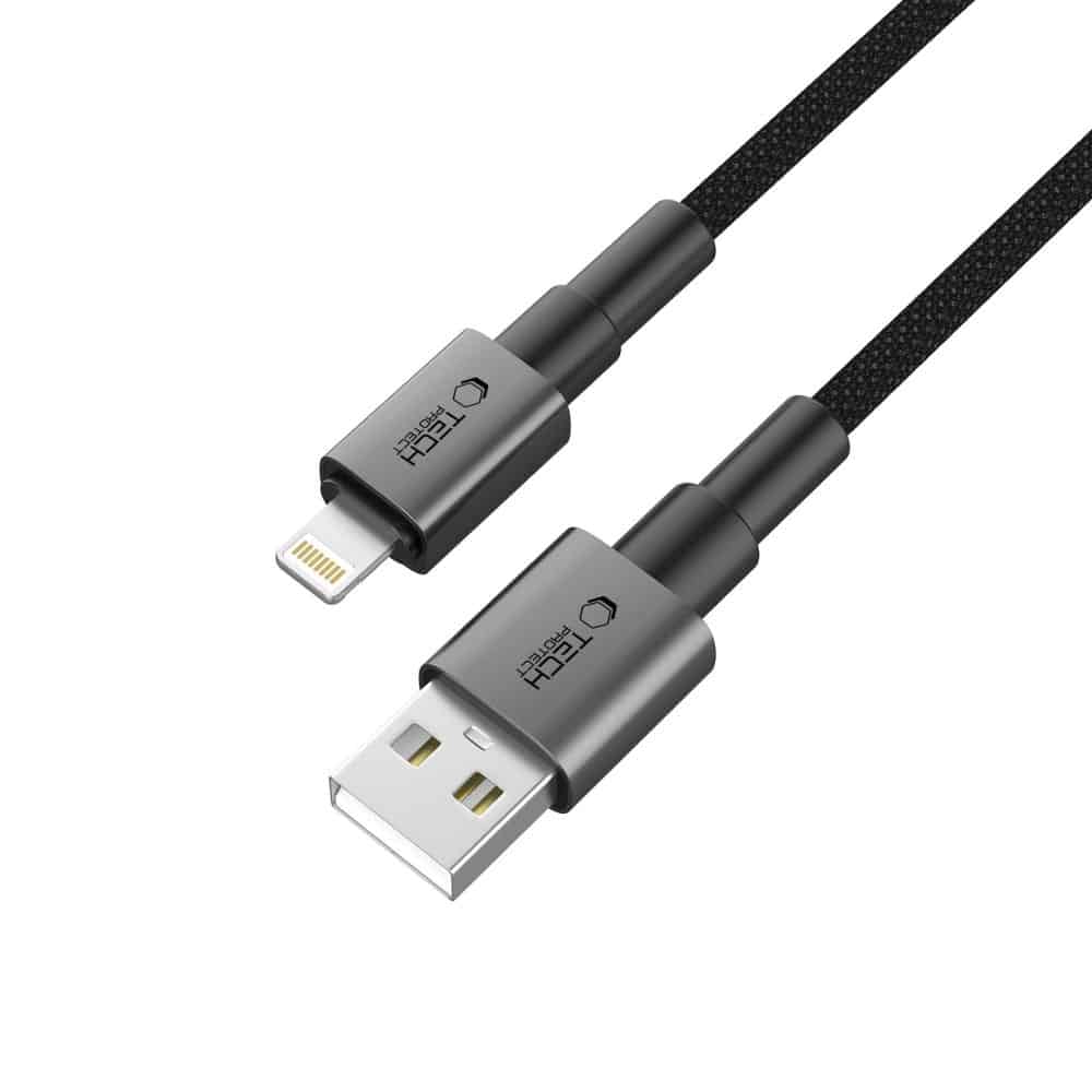 ΚΑΛΩΔΙΟ TECH-PROTECT ULTRABOOST DNA LIGHTNING 12W / 3A 25CM ΣΙΔΕΡΟ ΓΚΡΙ - Image 2