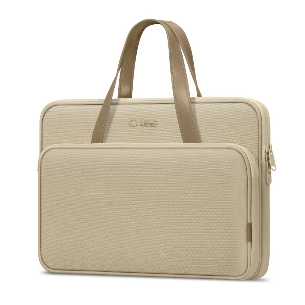 Τσάντα μεταφοράς Tech-Protect για laptop 13-14 Desert Beige - Image 2
