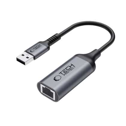 Tech-Protect UltraBoost προσαρμογέας USB 3.0 σε Ethernet RJ45 1000Mbps μαύρο