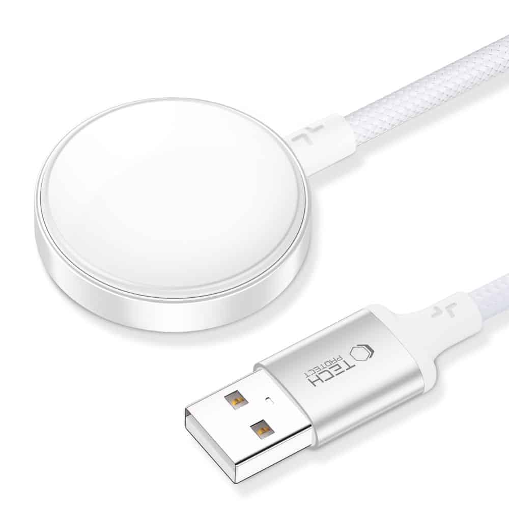 Tech-Protect MC02 UltraBoost Μαγνητικό Καλώδιο Φορτιστή 100cm για Apple Watch Λευκό - Image 2