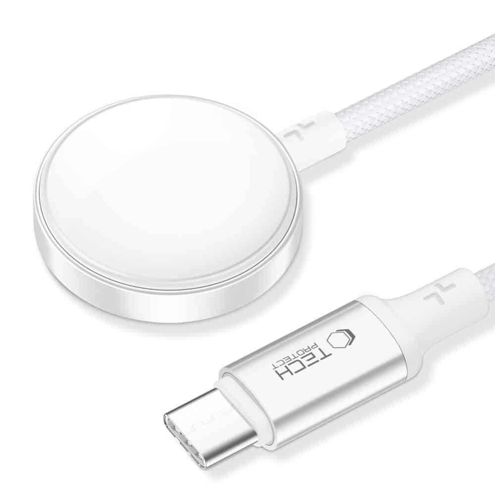 TECH-PROTECT MC02 ULTRABOOST ΜΑΓΝΗΤΙΚΟΣ ΦΟΡΤΙΣΤΗΣ ΚΑΛΩΔΙΟ ΤΥΠΟΥ-C 100CM APPLE WATCH ΛΕΥΚΟ - Image 2
