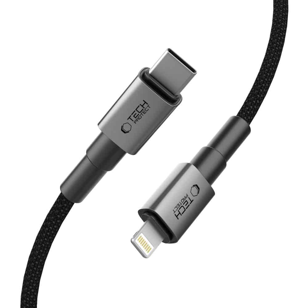 Καλώδιο Tech-Protect Ultraboost DNA Lightning PD 27W/3A 100cm Γκρι - Image 2