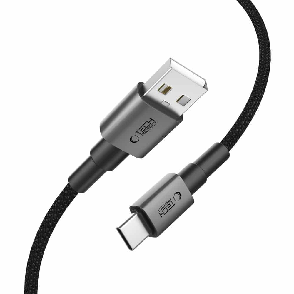 ΚΑΛΩΔΙΟ TECH-PROTECT ULTRABOOST DNA TYPE-C 15W/3A 200CM ΓΚΡΙ ΣΙΔΗΡΟΥ - Image 2