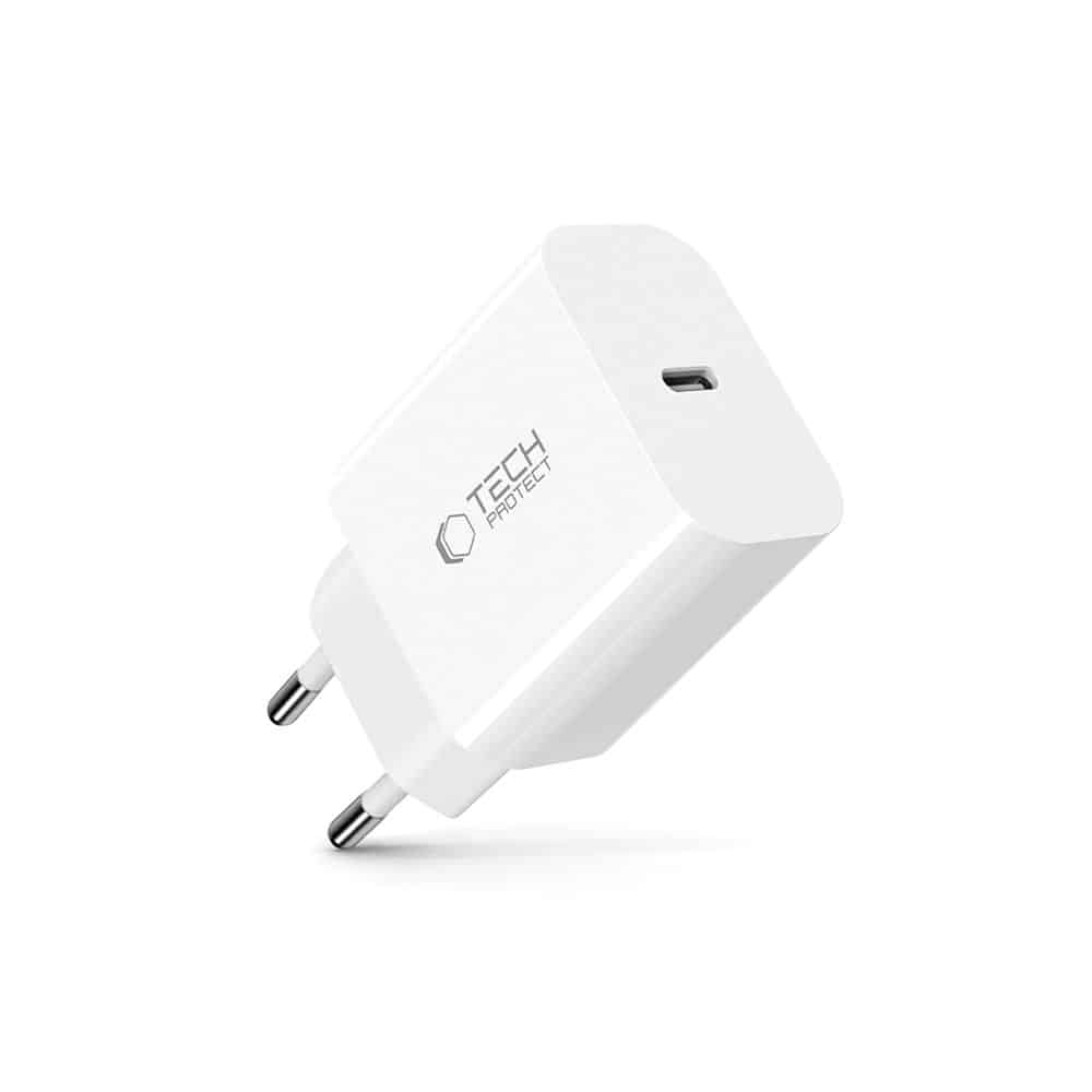 Tech-Protect NC20W Φορτιστής 1 Θύρας PD 20W Λευκός - Image 2