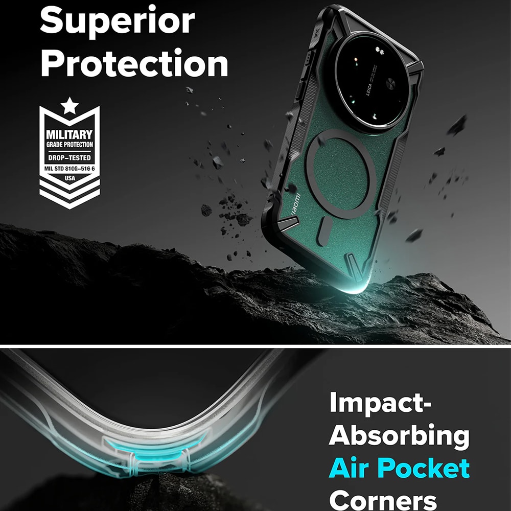 Ringke Fusion X - θήκη για Xiaomi 17 Ultra - Μαύρο - Image 3