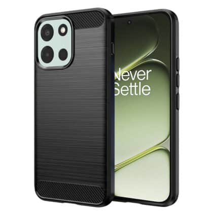 Techsuit Carbon Silicone - θήκη για Oneplus Nord 6 - Μαύρο