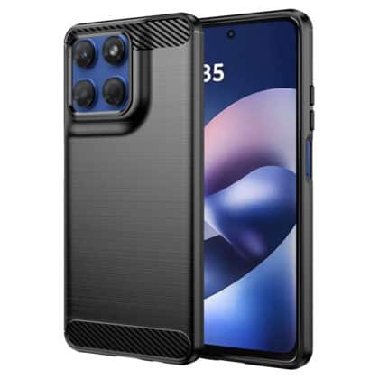 Techsuit Carbon Silicone - θήκη για Motorola Moto G37 Power / G47 G57 G67 - Μαύρο