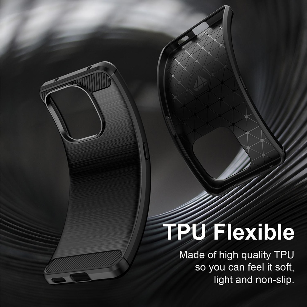 Techsuit Carbon Silicone - θήκη για Honor X8d - Μαύρο - Image 6