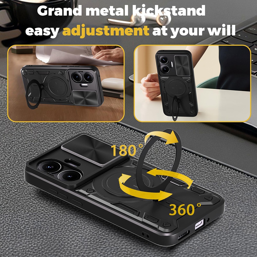 Techsuit CamGuard Pro - θήκη για Xiaomi Poco F7 - Μαύρο - Image 4