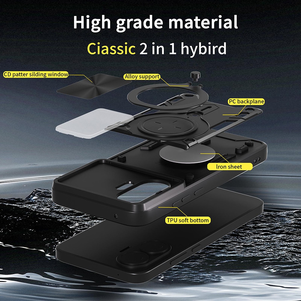 Techsuit CamGuard Pro - θήκη για Xiaomi Poco F7 - Μαύρο - Image 6