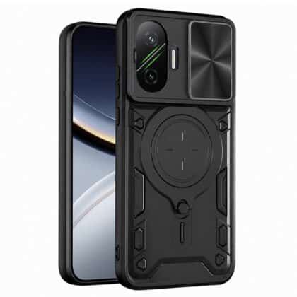 Techsuit CamGuard Pro - θήκη για Xiaomi Poco F7 - Μαύρο
