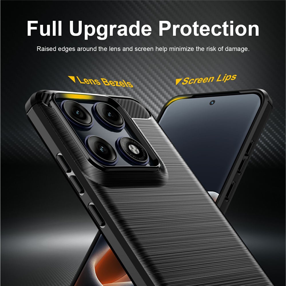 Techsuit Carbon Silicone - θήκη για Motorola Edge 70 Pro - Μαύρο - Image 3