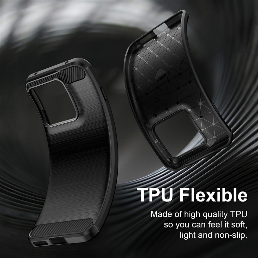 Techsuit Carbon Silicone - θήκη για Motorola Edge 70 Pro - Μαύρο - Image 6