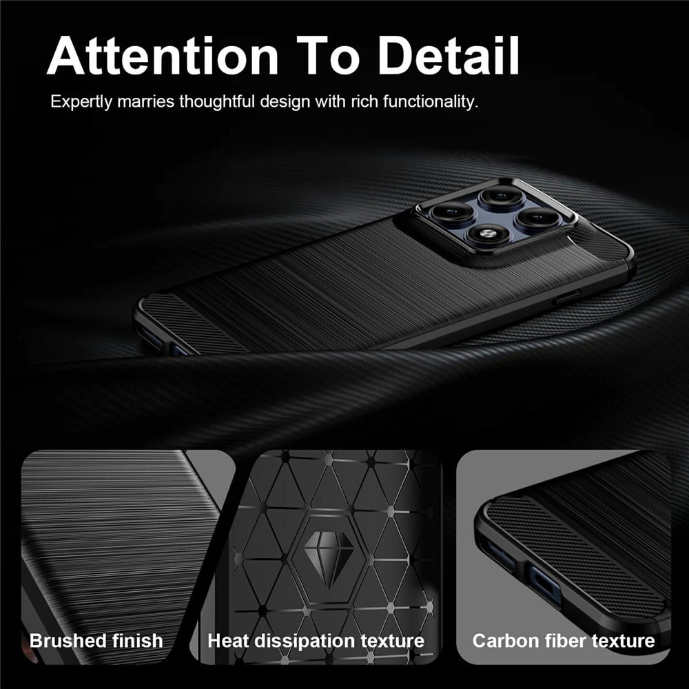 Techsuit Carbon Silicone - θήκη για Motorola Edge 70 Pro - Μαύρο - Image 4