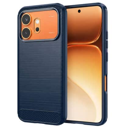 Techsuit Carbon Silicone - θήκη για Honor 600 Pro - Μπλε