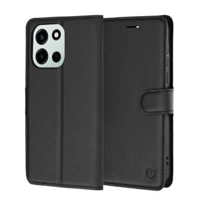 Techsuit Leather Folio - θήκη για Oneplus Nord 6 - Μαύρο