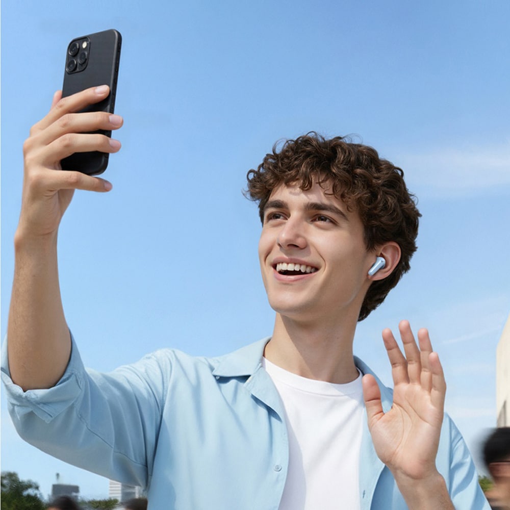 Anker - Ασύρματα ακουστικά Soundcore R60i (D1202G21) - Bluetooth 6.1, Προσαρμοσμένο ANC, Χωρικός ήχος, IP55 - Λευκό - Image 6