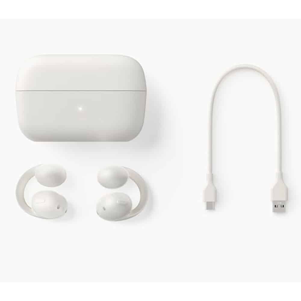 Anker - Ασύρματα ακουστικά Soundcore C50i (D1101G21) - Ανοιχτού τύπου, Bluetooth 6.0, Ακύρωση θορύβου, Μικρόφωνο AI, IP55, USB-C - Λευκό - Image 7