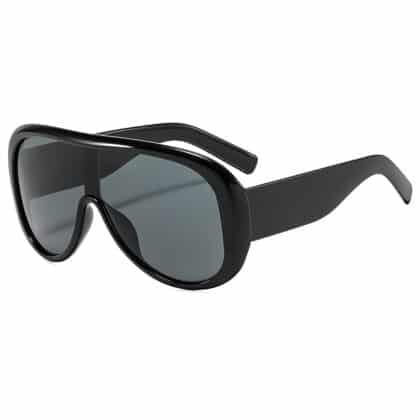Techsuit - Γυαλιά ηλίου για γυναίκες, Υπερμεγέθη Aviator, Αντιθαμβωτικά - Μαύρο