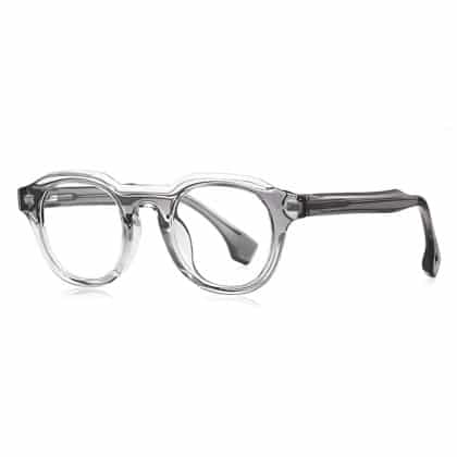 Techsuit - Γυαλιά Reflex PC κατά του μπλε φωτός (LS088) - Στρογγυλά γκρι ντεγκραντέ για γυναίκες