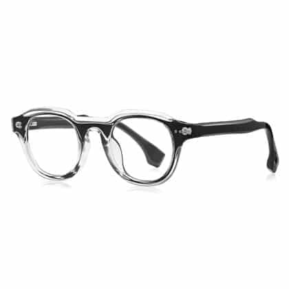 Techsuit - Γυαλιά Reflex PC κατά του μπλε φωτός (LS088) - Στρογγυλά - Μαύρο Ντεγκραντέ