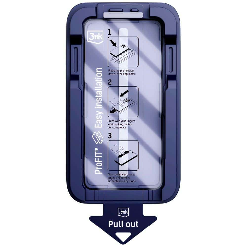 3MK HardGlass Max** με εφαρμοστή για Apple iPhone 17 Pro Μαύρο - Image 4