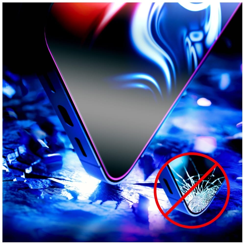 3MK HardGlass Max** με εφαρμοστή για Apple iPhone 17 Pro Μαύρο - Image 6