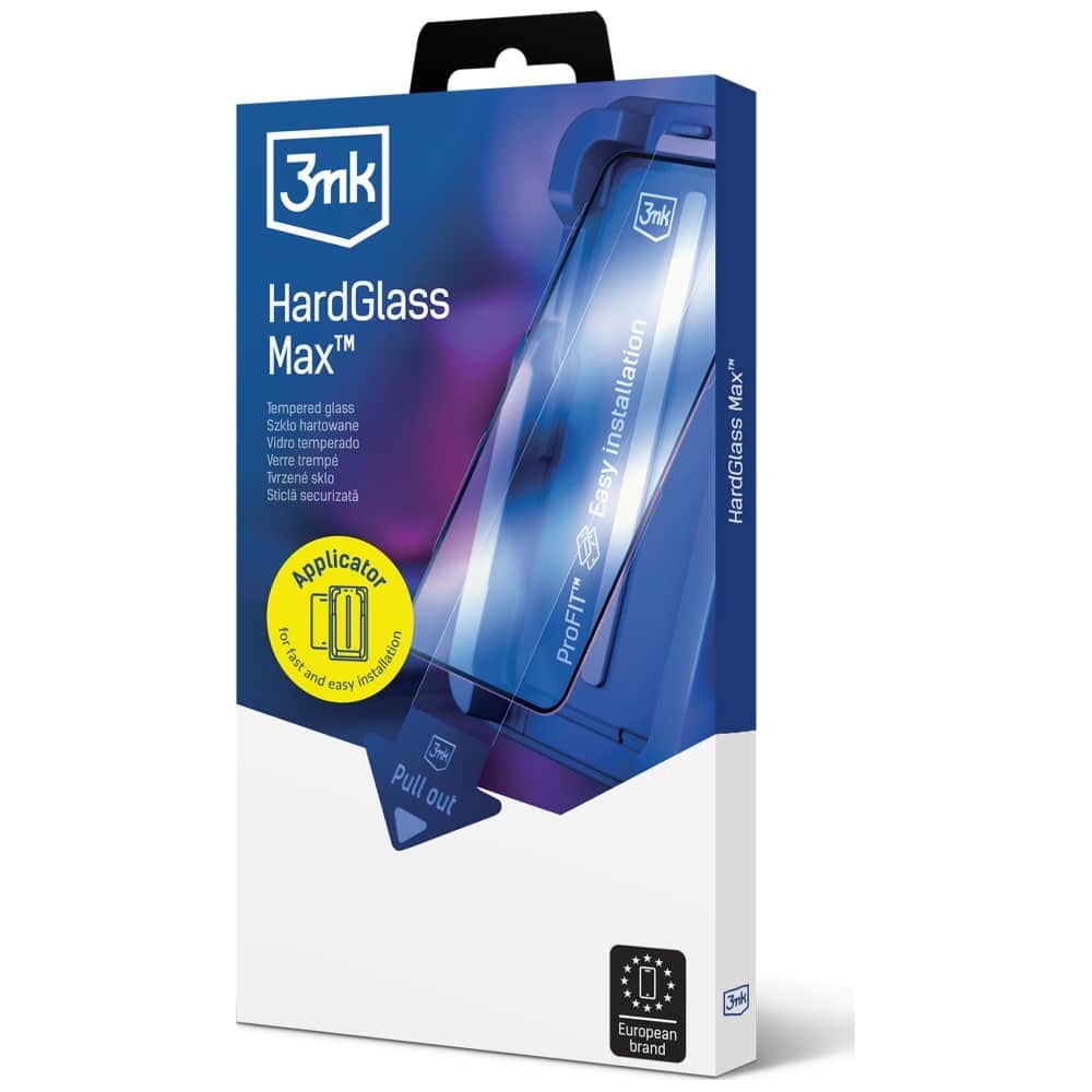 3MK HardGlass Max** με εφαρμοστή για Apple iPhone 17 Pro Μαύρο - Image 3