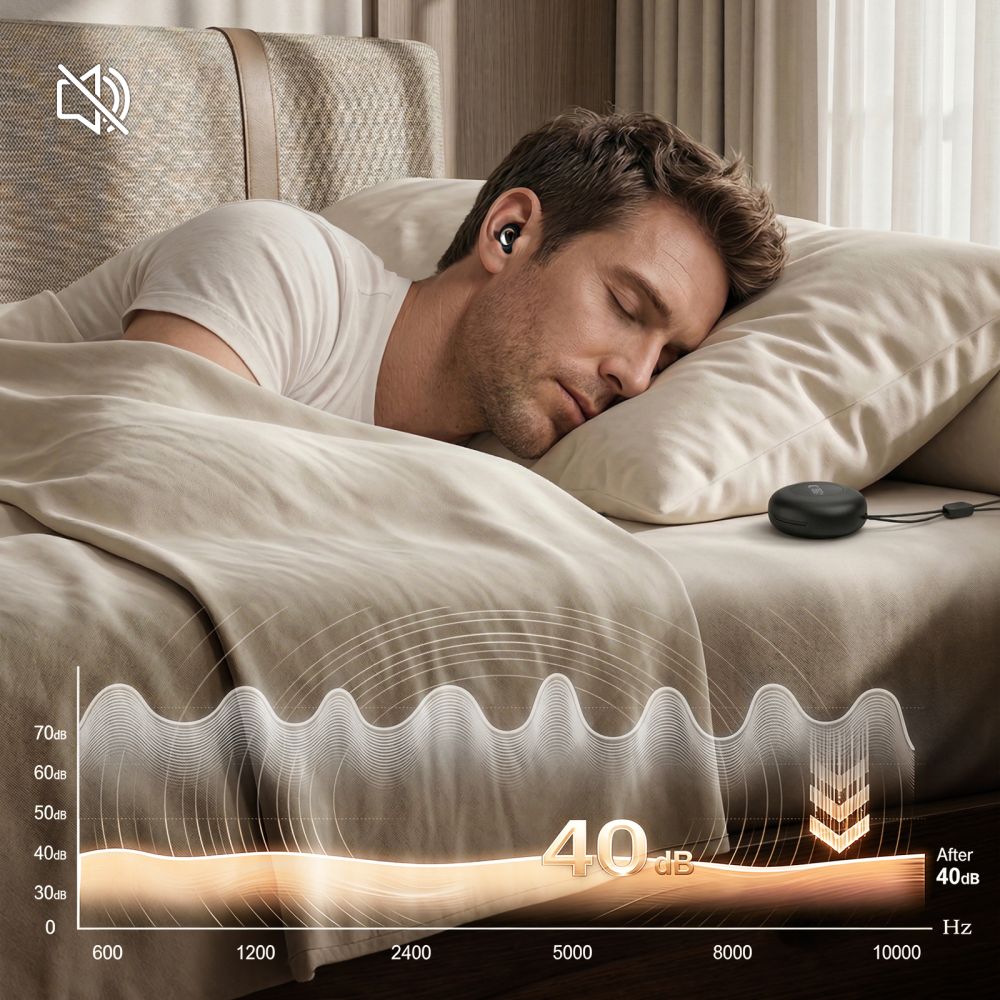 ΩΤΟΑΣΠΙΔΕΣ TECH-PROTECT QUIETFIT ΜΑΥΡΕΣ - Image 8