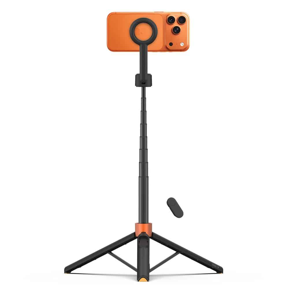 Τρίποδο Selfie Stick με Bluetooth TECH-PROTECT L10S MAGSAFE, Μαύρο/Πορτοκαλί - Image 3