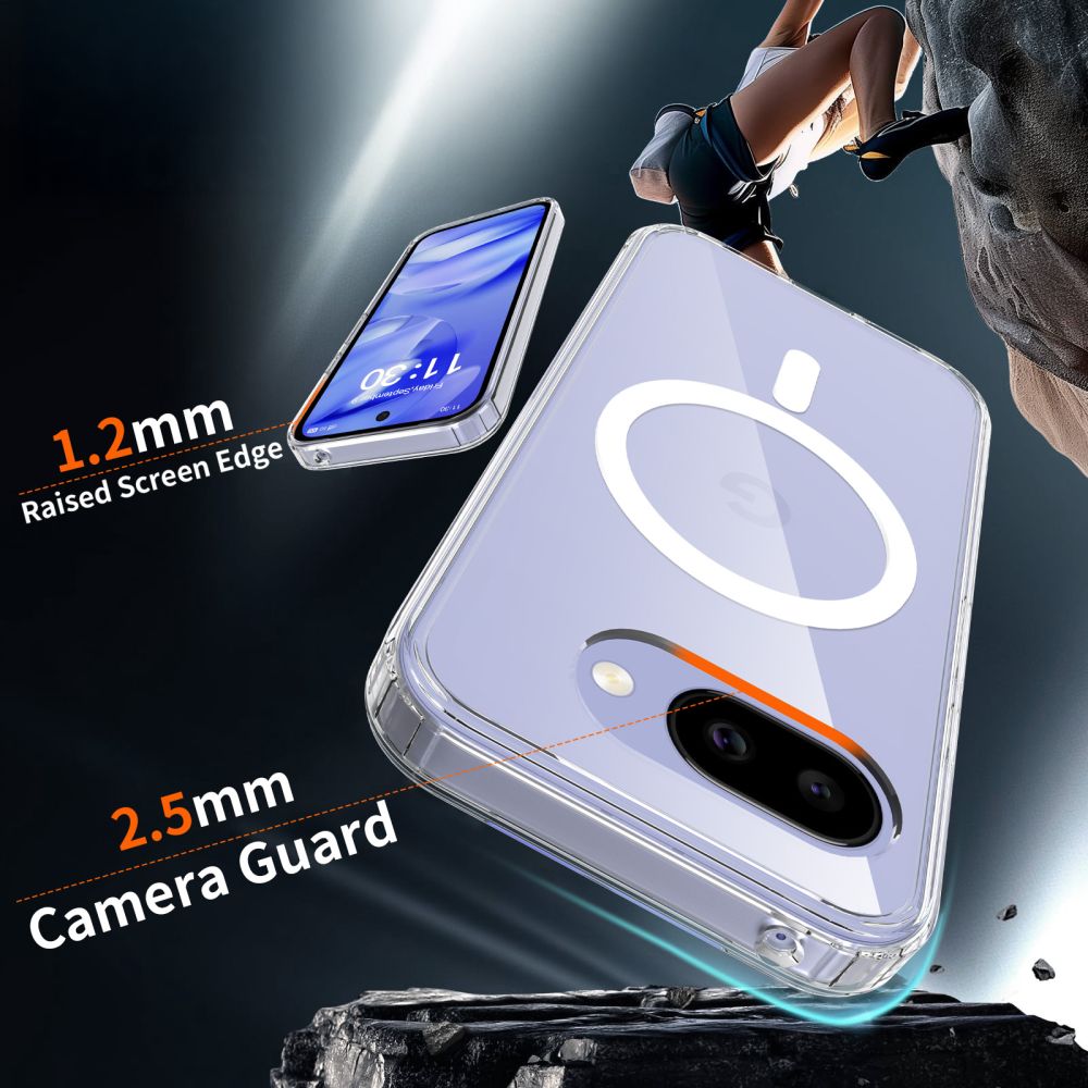 TECH-PROTECT FlexAir Hybrid MagSafe - θήκη για Google Pixel 10a - Διάφανο - Image 3