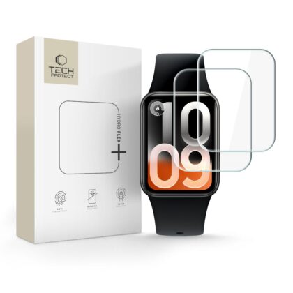 Θήκη Hydro Foliya Tech-Protect Hydro Flex+ 2 τεμαχίων για Xiaomi Smart Band 10 Pro Clear
