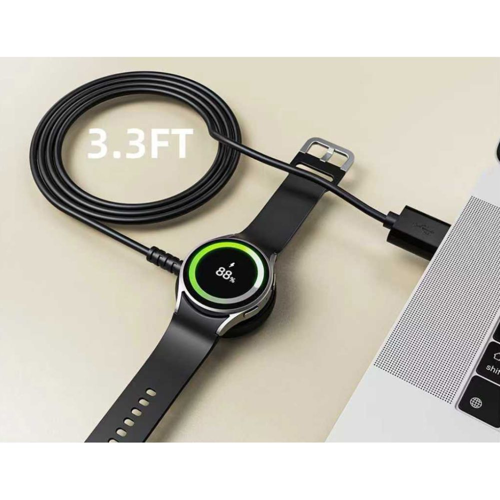 Tech-Protect MC03 Ultrabost Μαγνητικό Καλώδιο Φόρτισης USB 100cm για Samsung Galaxy Watch Μαύρο - Image 3