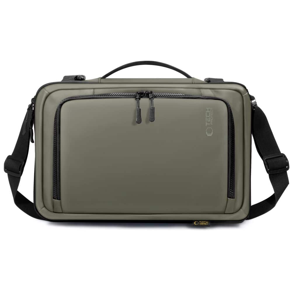 TECH-PROTECT DEFENDER S50 ΣΑΚΙΔΙΟ ΠΛΑΤΗΣ ΤΑΞΙΔΙΟΥ ΓΙΑ LAPTOP RYANAIR & WIZZAIR 20L 40x20x25 ΛΑΔΙ ΠΡΑΣΙΝΟ - Image 3