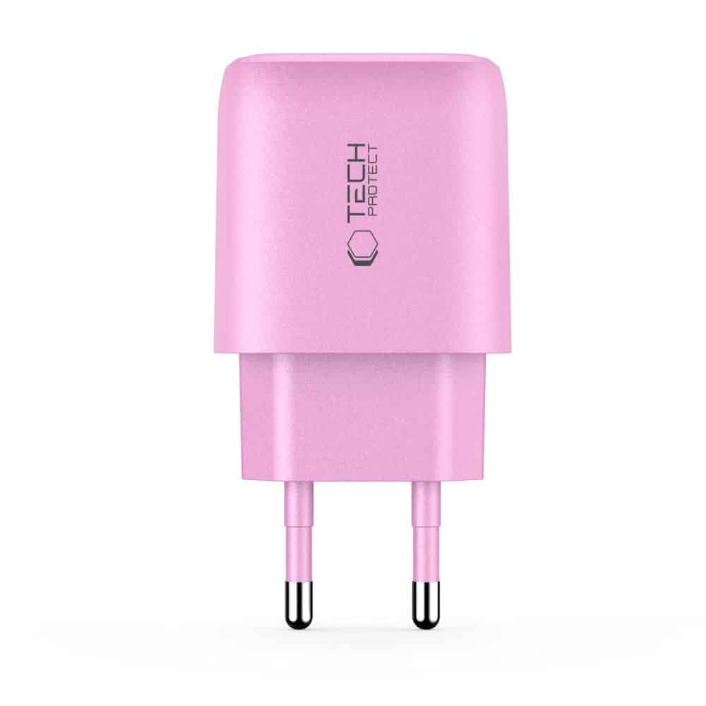 TECH-PROTECT NCA30 ΦΟΡΤΙΣΤΗΣ ΔΙΚΤΥΟΥ 2 ΘΥΡΩΝ PD 30W / QC3.0 ΜΩΡΟ ΡΟΖ - Image 3