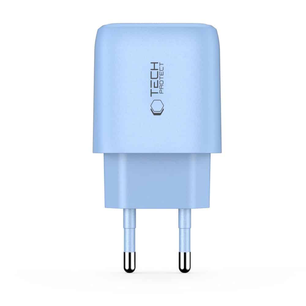 TECH-PROTECT NCA20 ΦΟΡΤΙΣΤΗΣ ΔΙΚΤΥΟΥ 2 ΘΥΡΩΝ PD 20W / QC3.0 ΜΩΡΟ ΜΠΛΕ - Image 3
