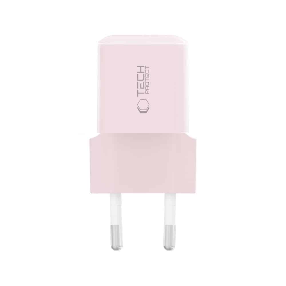 TECH-PROTECT NCM25 ΦΟΡΤΙΣΤΗΣ ΔΙΚΤΥΟΥ 1 ΘΥΡΑΣ PD 25W ΜΩΡΟ ΡΟΖ - Image 3